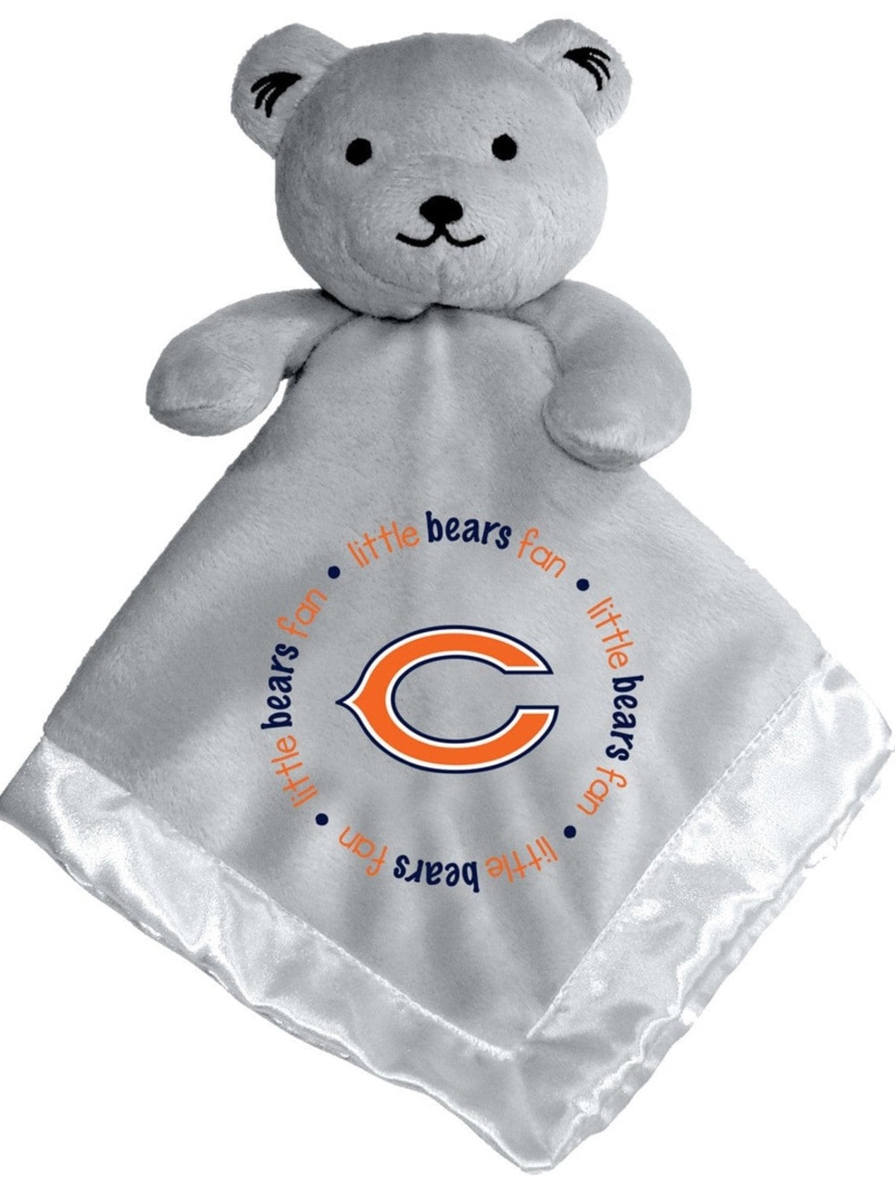 NWT NFL Chicago Bears Gray and Orange Plush Bear Lovey